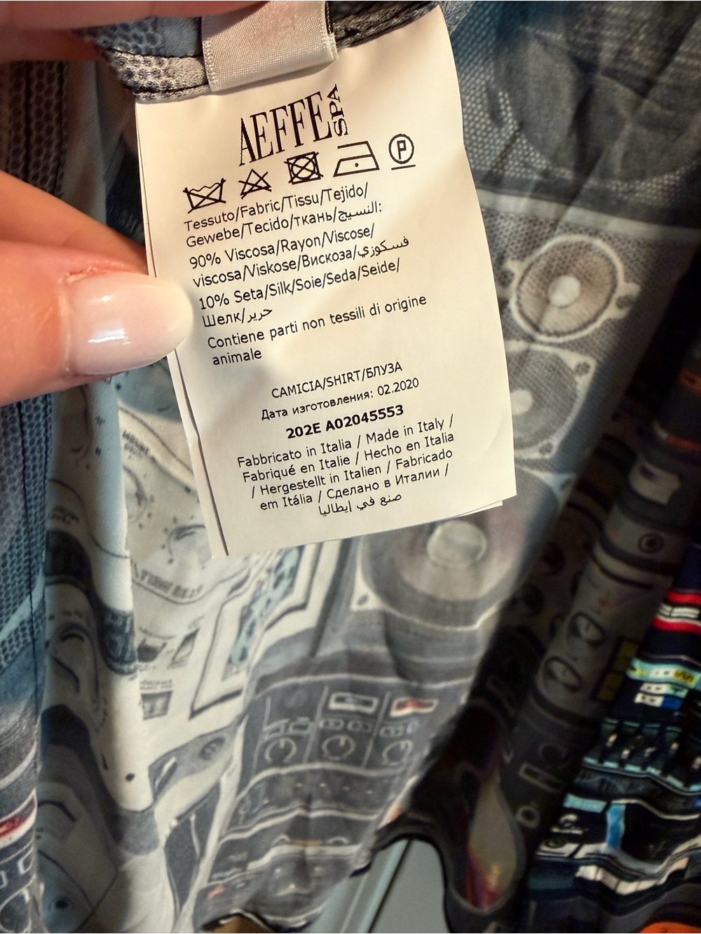 MOSCHINO Couture Stereo Print Blouse - Picture 6 of 12